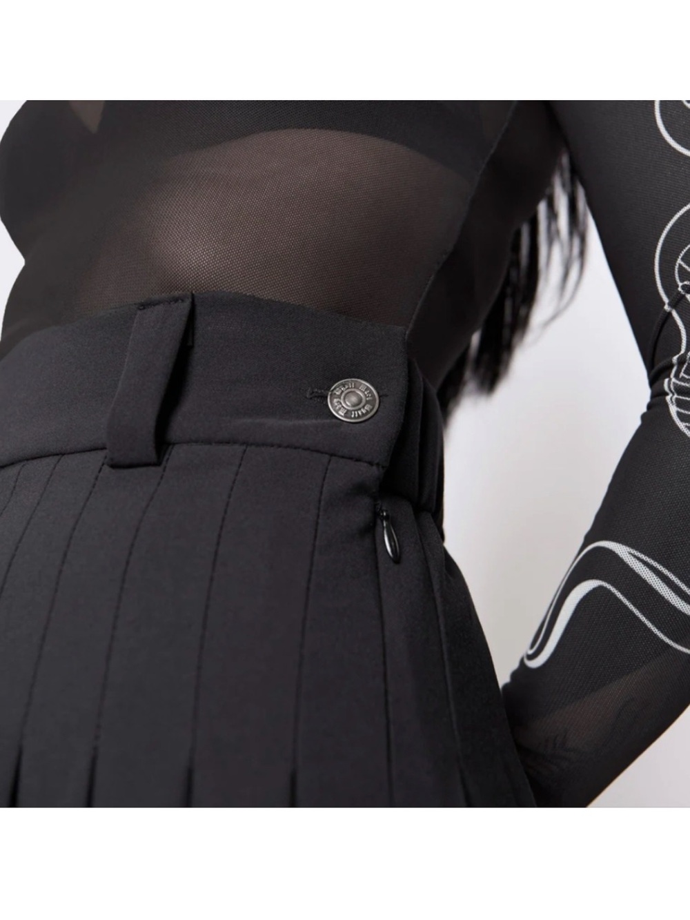 Mary Wyatt Rochelle Pleated Mini Skirt - Picture 3 of 16
